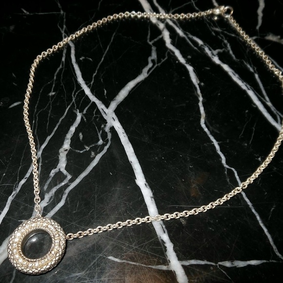 Andrea Candela 18k Gold & Silver Halo Design Circl - Picture 3 of 8